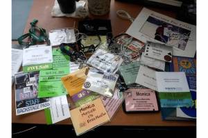 Nice to meet you! Name tags & lanyards from a career well-lived